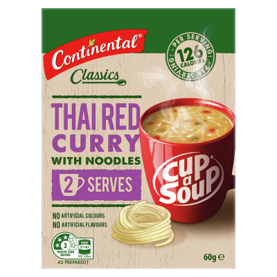 Continental Thai Red Curry With Noodles Cup a Soup 60g