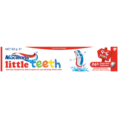 Macleans Little Teeth 4-6 Years Sugar-Free Toothpaste 63g