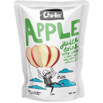 Charlie's Apple Juice Drink With Water 200ml