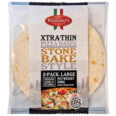 Romano's Stone Bake Style Xtra-Thin Pizza Bases 300g