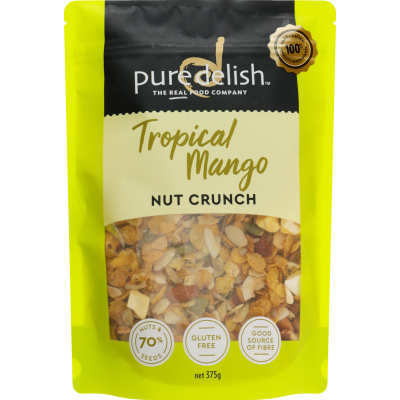 Pure Delish Tropical Mango Nut Crunch 375g