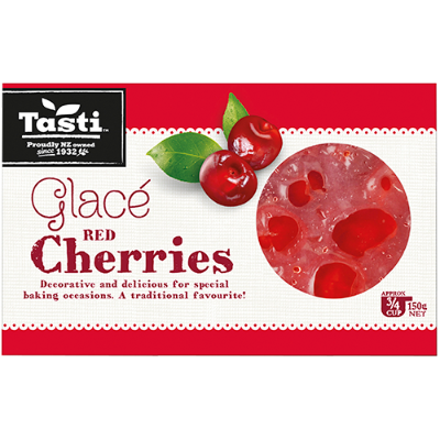 Tasti Glace Red Cherries 150g