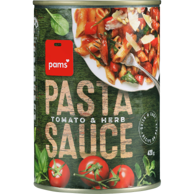 Pams Tomato & Herb Pasta Sauce 420g