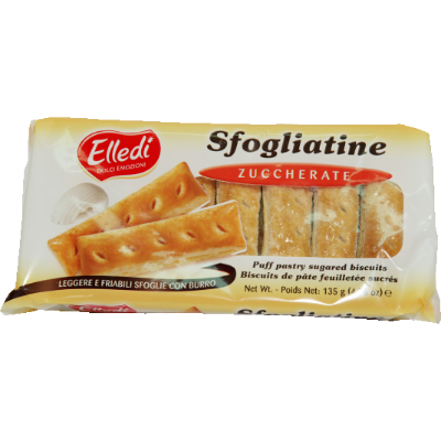Gastone Lago Elledi Sfogliatine Puff Pastry Biscuits 135g