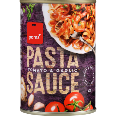 Pams Tomato & Garlic Pasta Sauce 420g