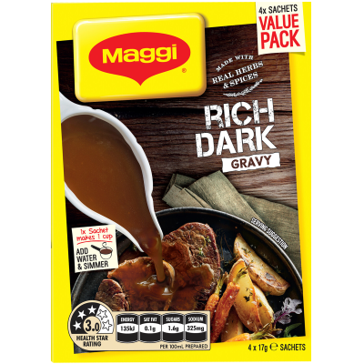 Maggi Rich Dark Gravy Mix 4pk