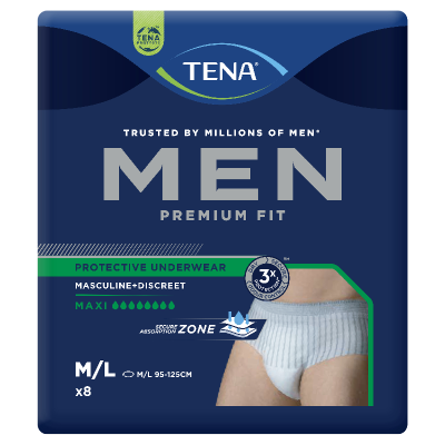 Tena Men Discreet Protection Level 4 Protective Underwear 8pk