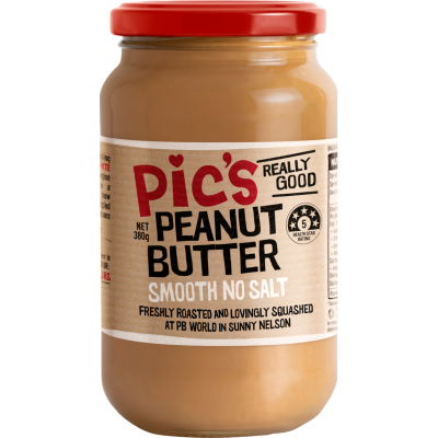 Pic's Really Good No Salt Smooth Peanut Butter 380g