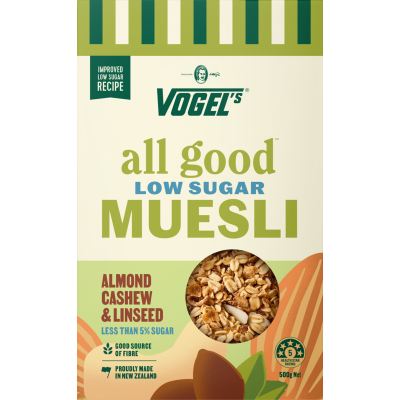 Vogel's All Good Low Sugar Almond Cashew & Linseed Muesli 500g