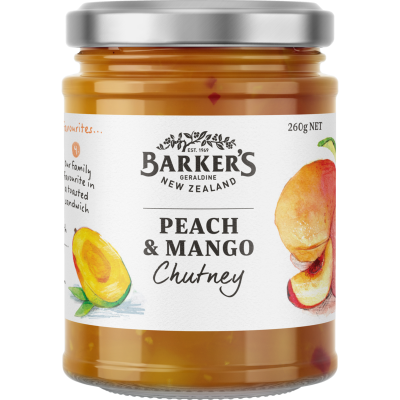 Barker's Peach & Mango Chutney 260g