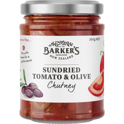 Barker's Sundried Tomato & Olive Chutney 260g