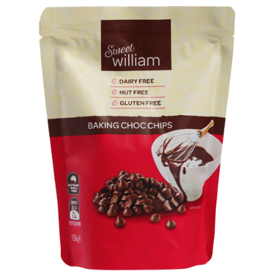 Sweet William Dairy Free Choc Chips 150g