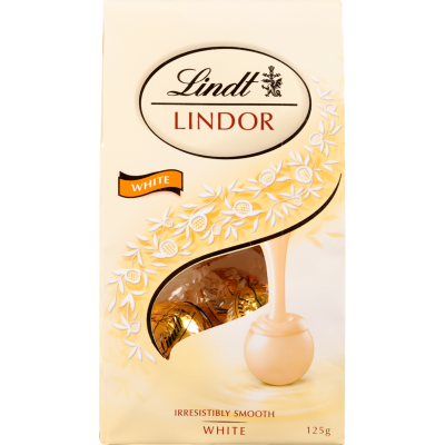 Lindt Lindor White Chocolates Pouch 125g