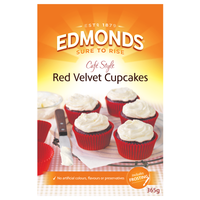 Edmonds Cafe Creations Red Velvet Cupcakes Mix 365g