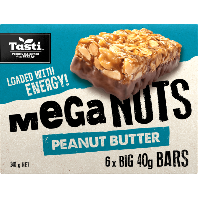 Tasti Meganuts Peanut Butter Bars 240g