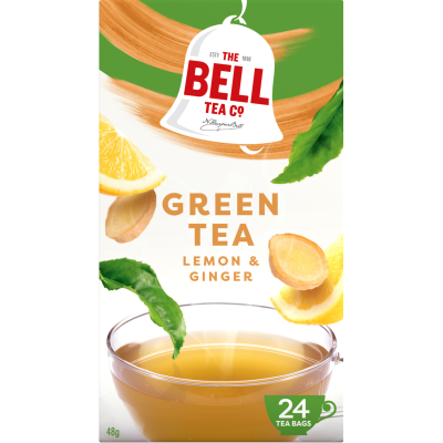 Bell Lemon & Ginger Green Tea Bags 24pk