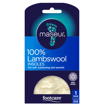 Footcare Maseur 100% Lambswool Insoles 1ea