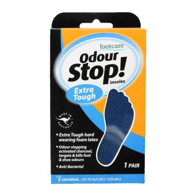 Footcare Odour Stop Extra Tough Insoles ea