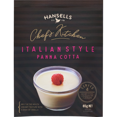 Hansells Chef's Kitchen Italian Style Panna Cotta Dessert Mix 65g