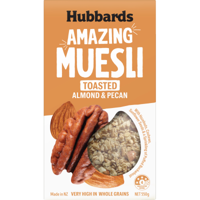 Hubbards Toasted Almond & Pecan Amazing Muesli 550g