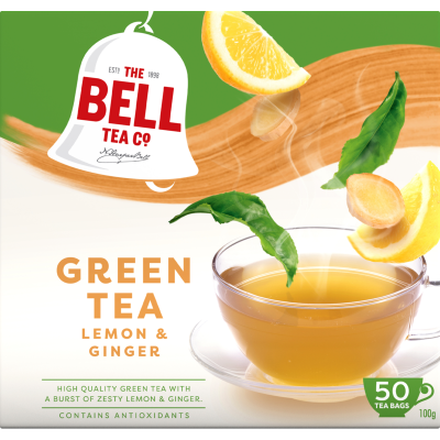 Bell Lemon & Ginger Green Tea Bags 50pk