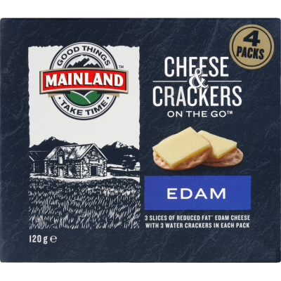 Mainland On The Go Edam Cheese & Crackers 120g