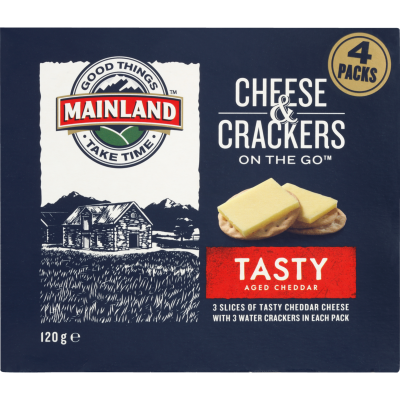 Mainland On The Go Tasty Cheese & Crackers 120g