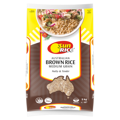 SunRice Australian Brown Medium Grain Rice 5kg