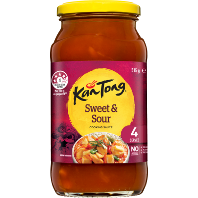 Kan Tong Sweet & Sour Cooking Sauce Jar 515g