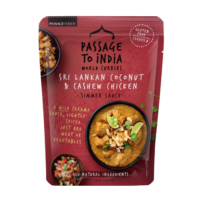 Passage to India Sri Lankan Coconut & Cashew Chicken Simmer Sauce 375g