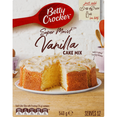 Betty Crocker Super Moist Vanilla Cake Mix 540g