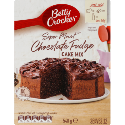 Betty Crocker Super Moist Chocolate Fudge Cake Mix 540g