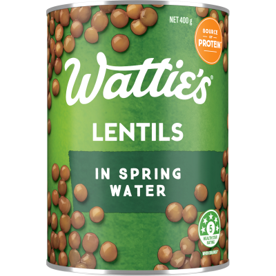 Wattie's Lentils In Spring Water 400g