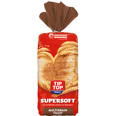 Tip Top Supersoft Multigrain Toast Bread 700g