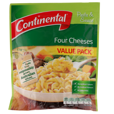 Continental Four Cheeses Pasta & Sauce 170g