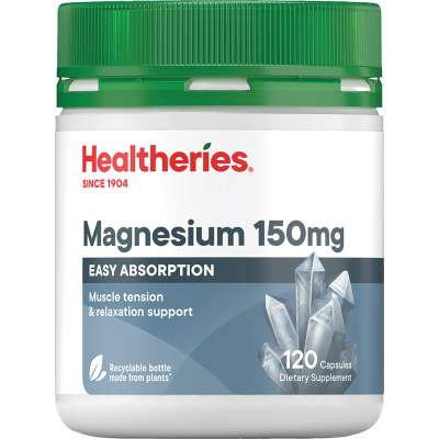 Healtheries Magnesium 150mg Capsules 120pk