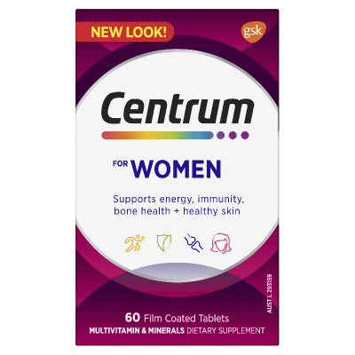 Centrum For Women Multi Vitamins Tablets 60pk