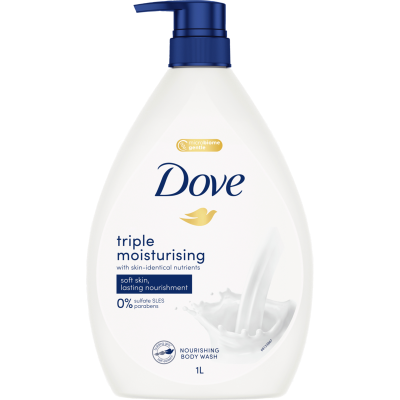 Dove Triple Moisturising Nourishing Body Wash 1l