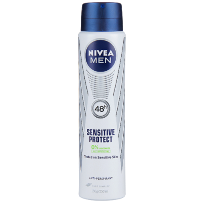 Nivea For Men Aerosol Deodorant Sensitive Protect 250ml