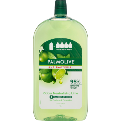 Palmolive Antibacterial Odour Neutralising Lime Liquid Handwash Refill 1l