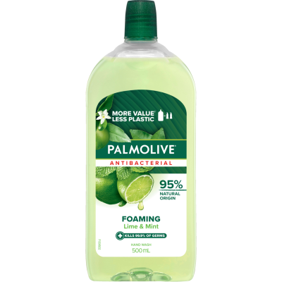 Palmolive Foaming Antibacterial Lime & Mint Hand Wash Refill 500ml