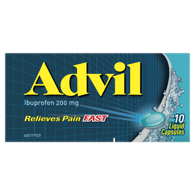 Advil Ibuprofen Liquid Capsules 10pk