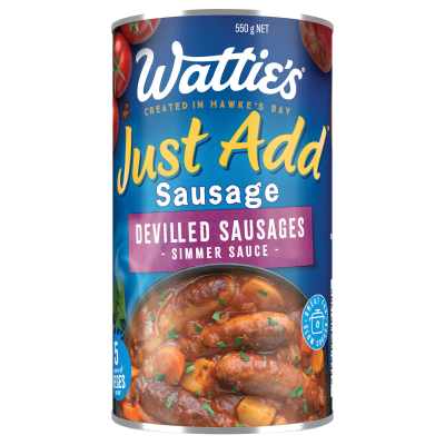 Wattie's Just Add Sausage Devilled Sausages Simmer Sauce 550g