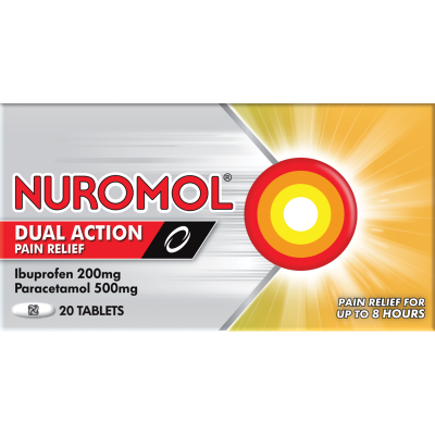 Nuromol Dual Action Ibuprofen & Paracetamol Pain Relief Tablets 20pk