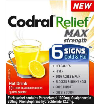 Codral Relief 6 Signs Lemon Sachets 10pk