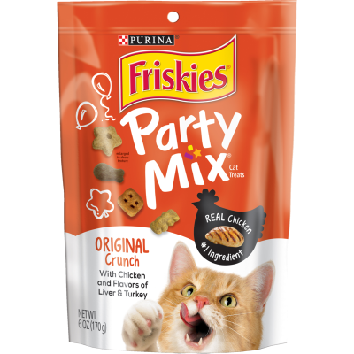 Purina Friskies Party Mix Original Crunch Cat Treats 170g