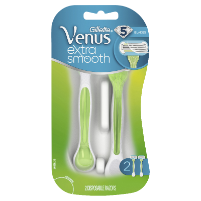 Gillette Venus Embrace Women's Disposable Razor & 2 Cartridge Refill 2ea