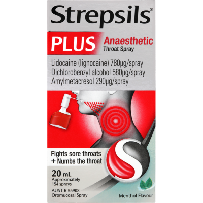 Strepsils Plus Anaesthetic Throat Spray 20ml