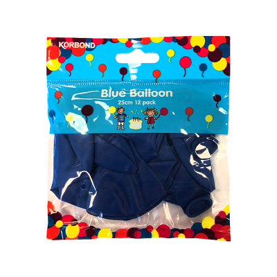 Korbond Blue Balloons 25cm ea