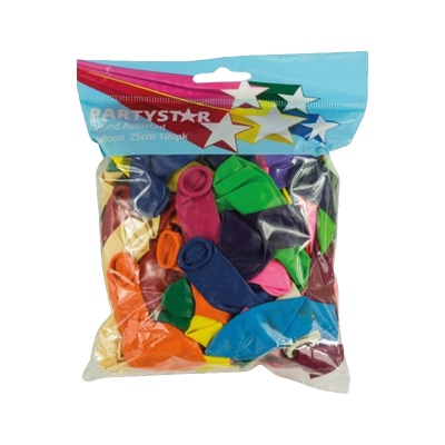 Korbond Party Star Assorted 25cm Balloons ea
